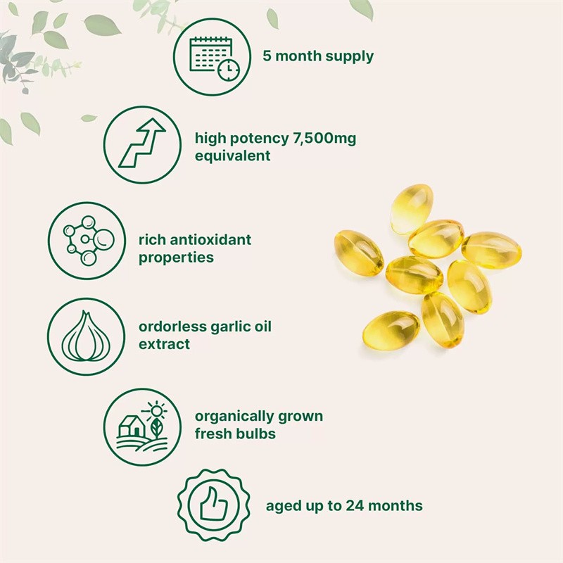 Aged Garlic Extract Capsules 7500mg 600 Count Elare Odorless Supplement 2-Year