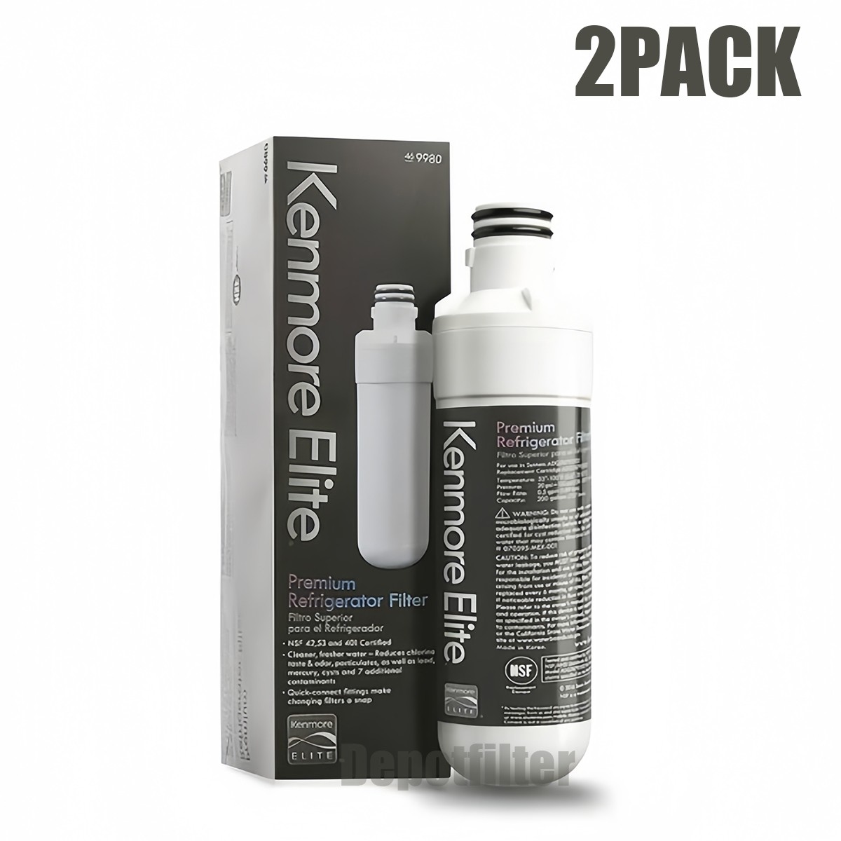 1-6 Pcs Kenmore Elite 9980 469980 46-9980 Refrigerator Water Filter US-NEW