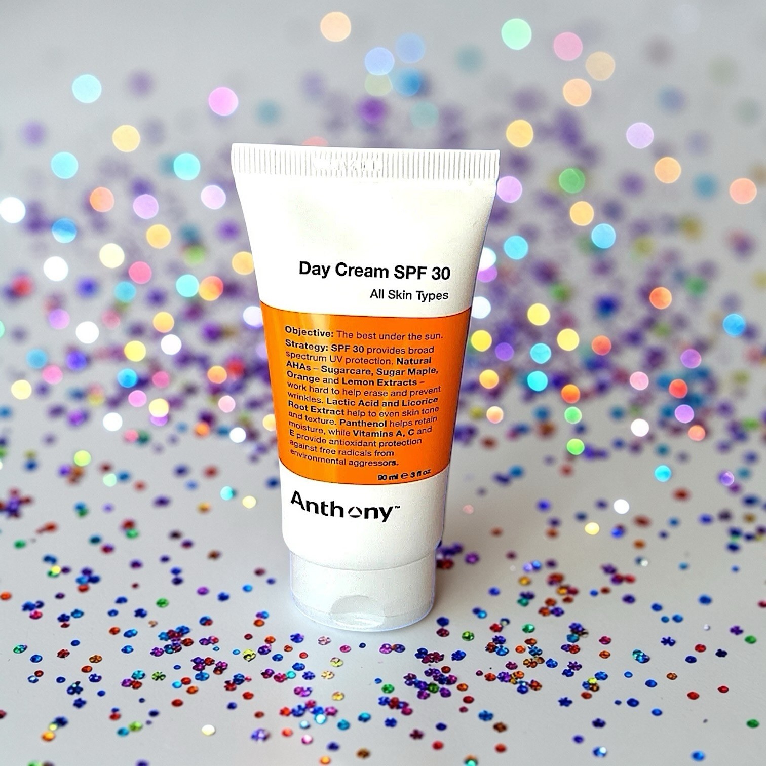 Anthony Day Cream SPF 30, 3 Fl Oz, 90 Ml Brand New Without Box & Sealed