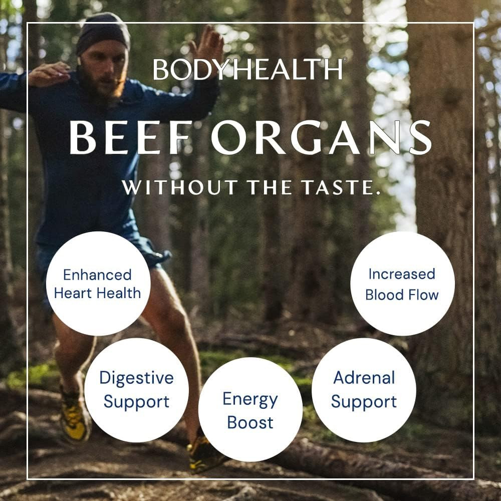 BodyHealth Organ+ Grass-Fed Glandular Organ Complex Superfood Blend 150 Capsules