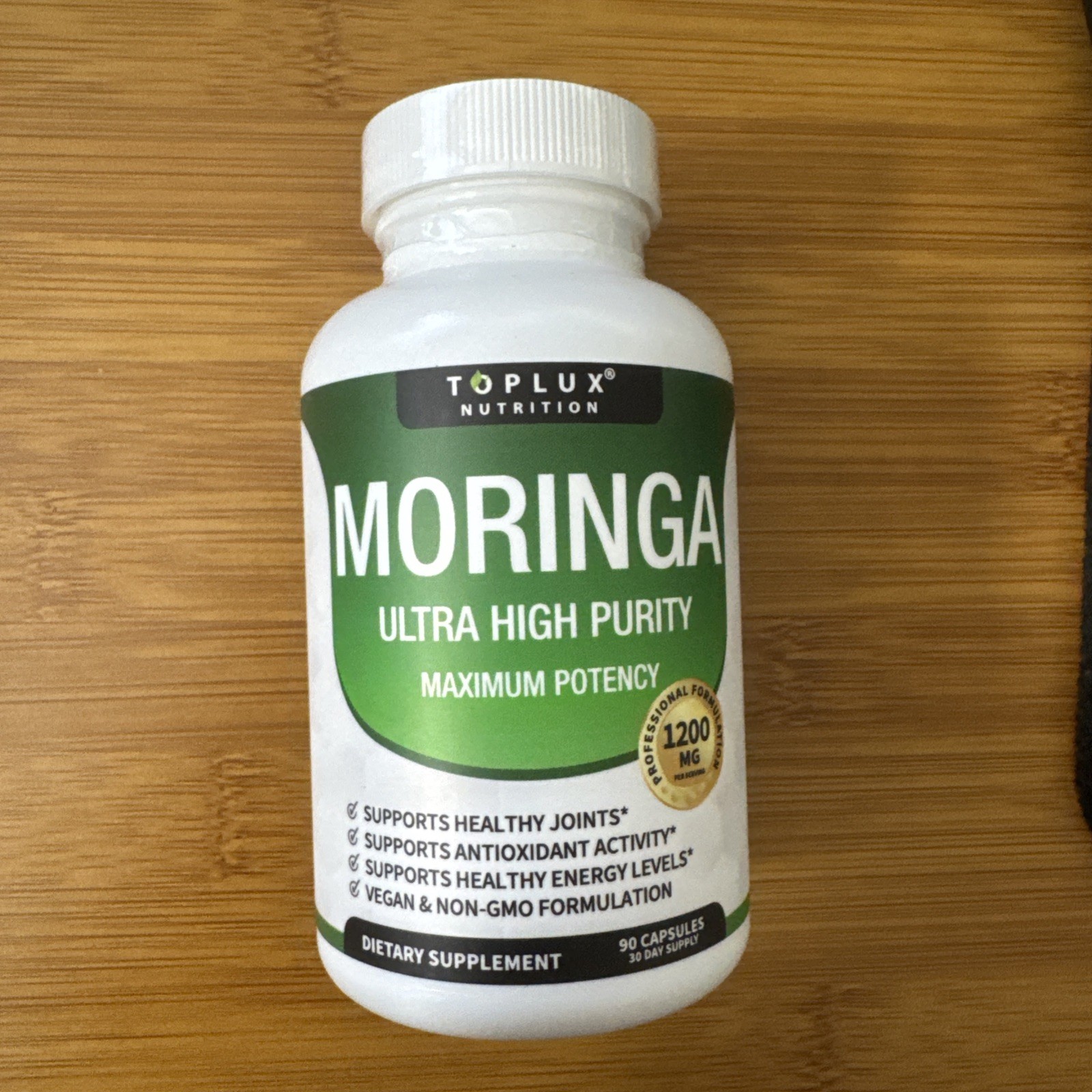 Toplux Nutrition Moringa Capsules – Immune Support, Natural Green Superfood08/28