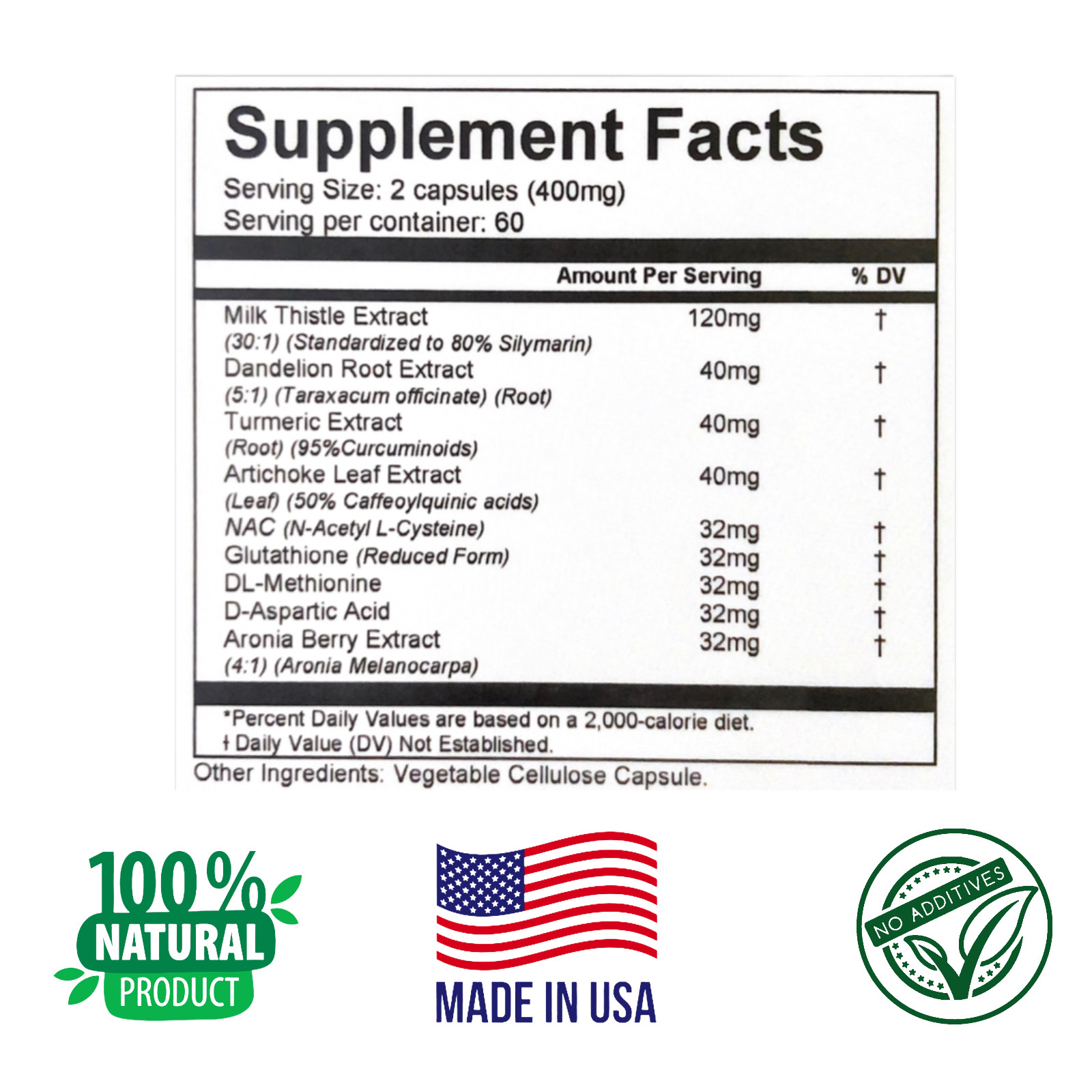 GALLBLADDER AND LIVER DETOX, 120 Capsules, Cleanse Liver Supplement, Biomedical.