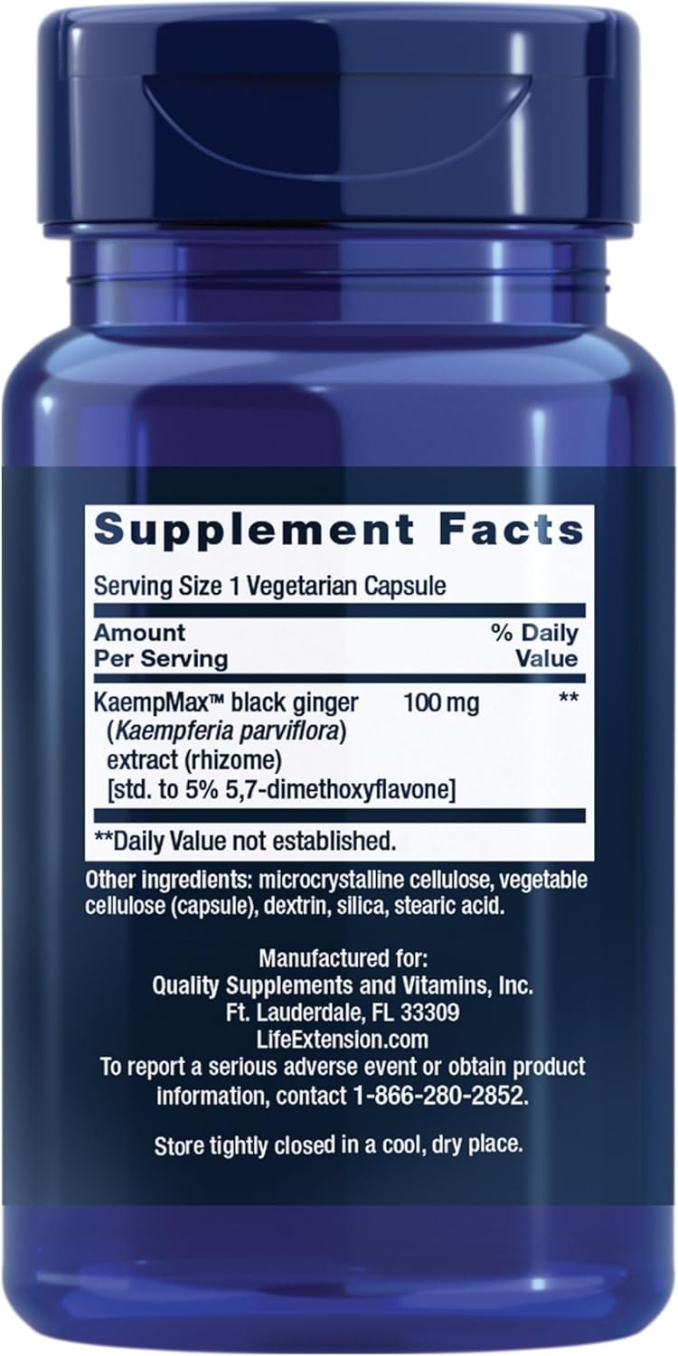 Life Extension Male Vascular Sexual Support 5X30 Veg Caps pack of 5