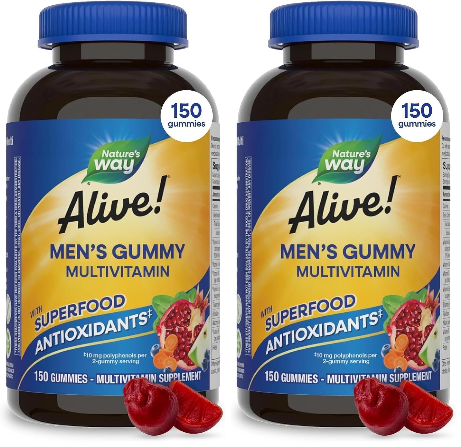 Nature’s Way Alive! Men’s Multivitamin Gummies – 60 Count
