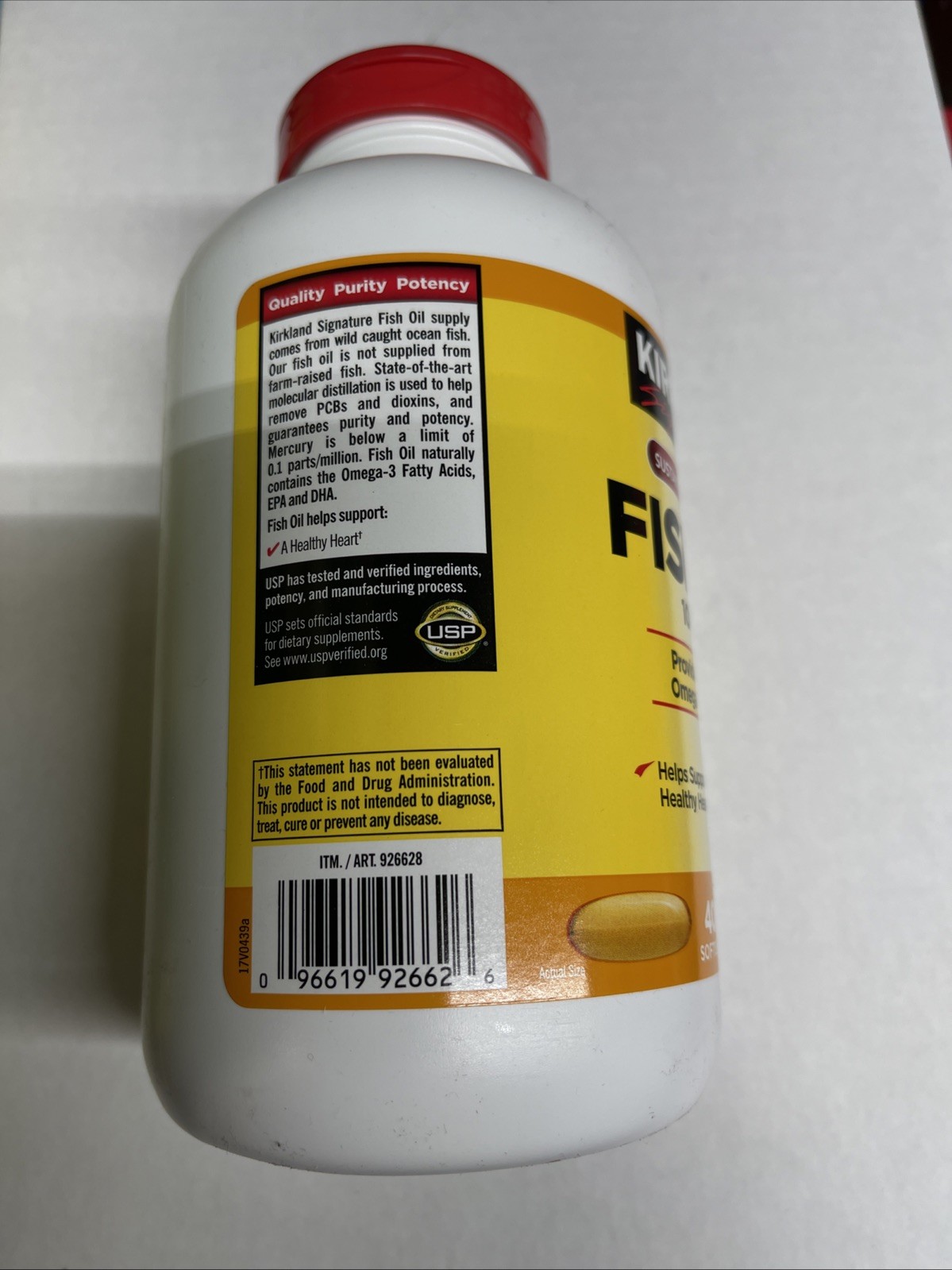 (2)Kirkland Signature Fish Oil 1000 mg., 400 Softgels X 2bottles ( Pack Of 2)