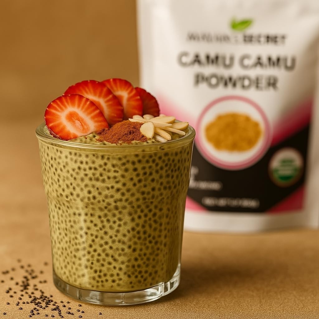 Organic CAMU CAMU fruit powder 3.5 oz Improve Mood, Vit C Max, Antioxidant