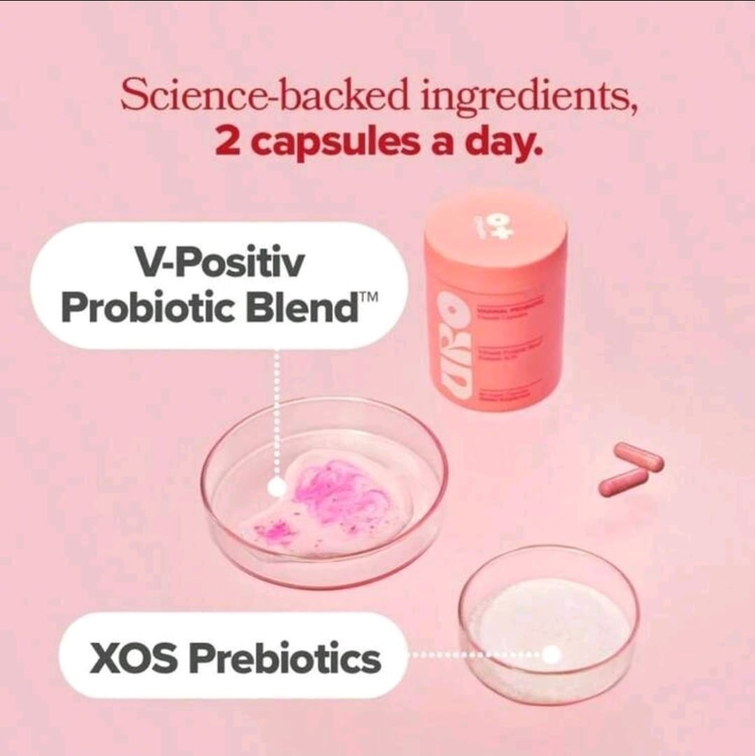 Vaginal URO Probiotics for Women pH Balance with Prebiotics 60 Count. Exp 2028