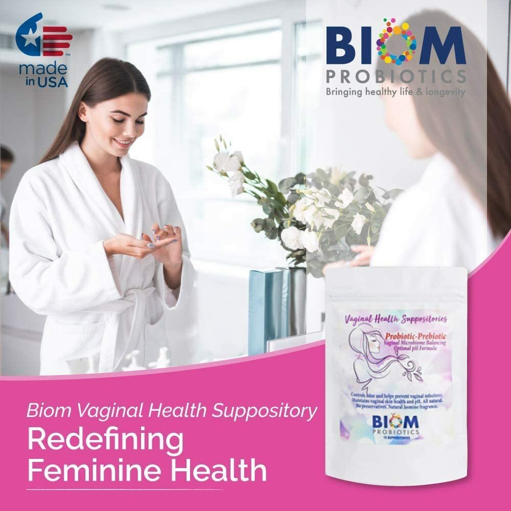 Vaginal Probiotic Suppository(15):FR-free,Vaginal pH & Odor Control, No Parabens