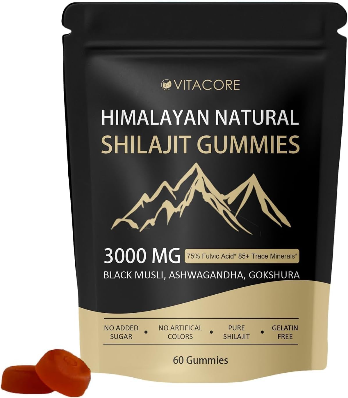 vitacoreHimalayan Shilajit Gummies for Men & Women 60 Count (Pack of 1), 1pc