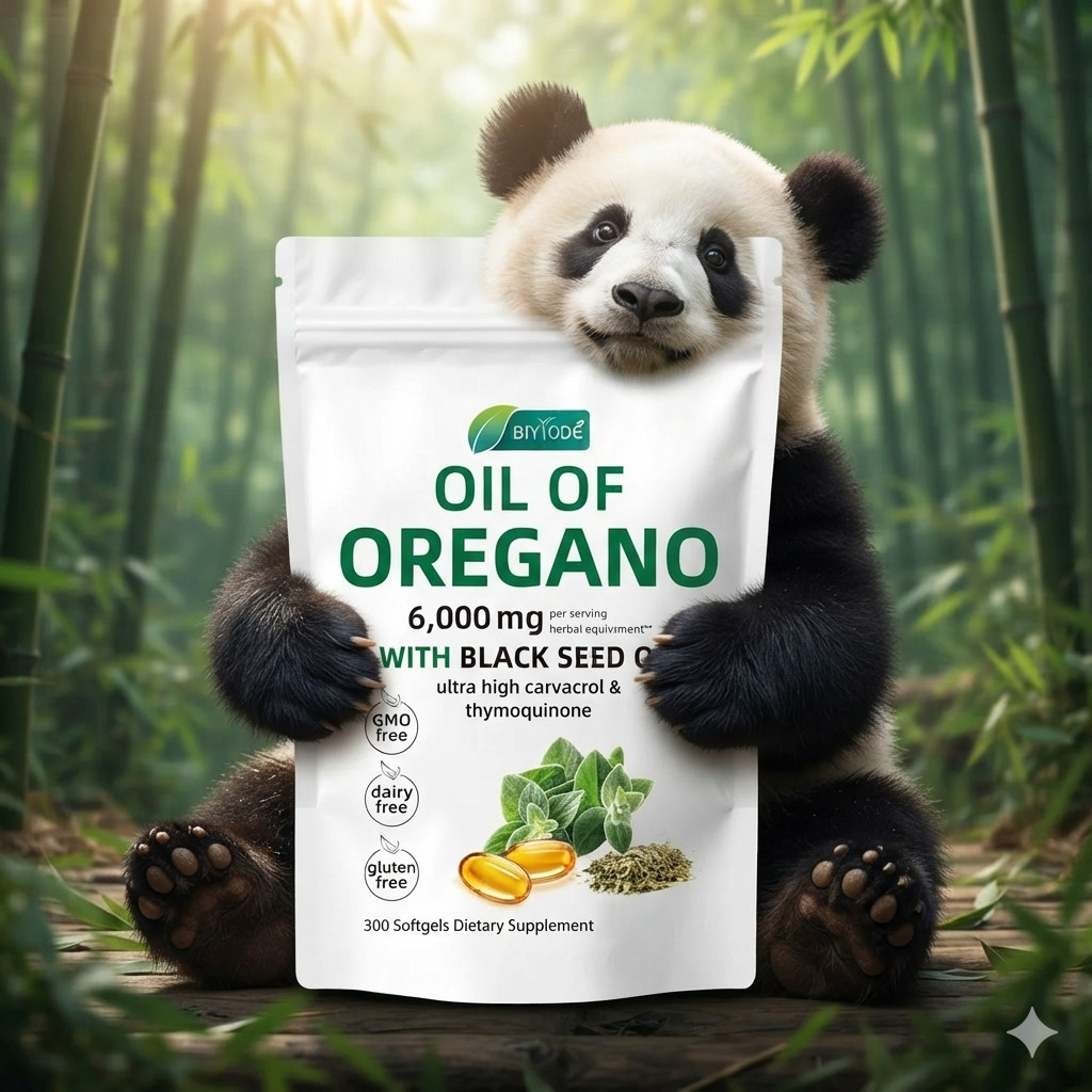 2 in 1 Oil of Oregano & Black Seed Softgels with Carvacrol , Immune Support
