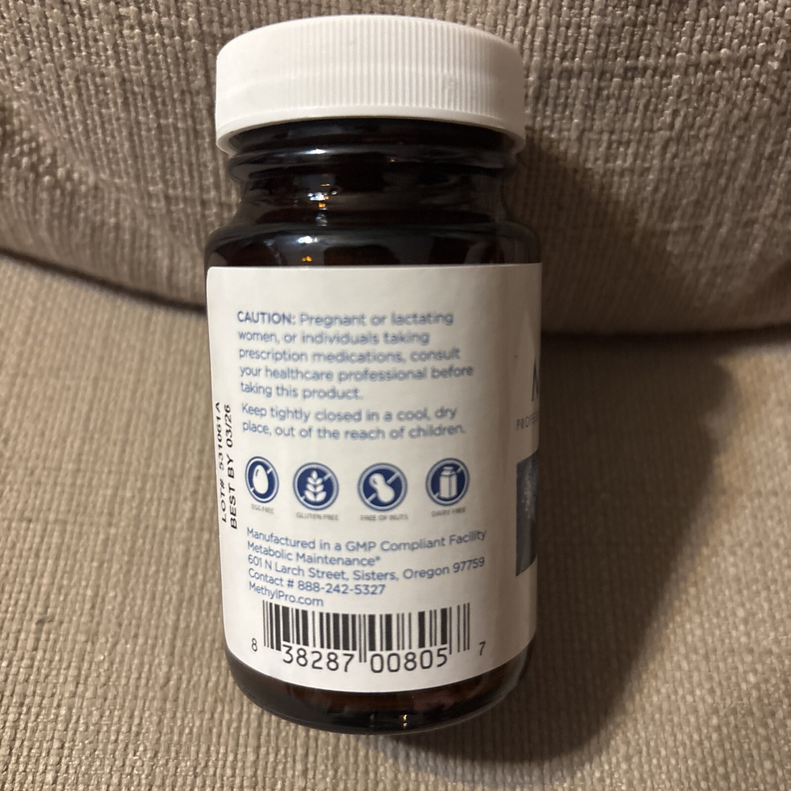 MethylPro L-Methylfolate – Professional Strength – 5 mg – 30 Capsules- Exp 03/26
