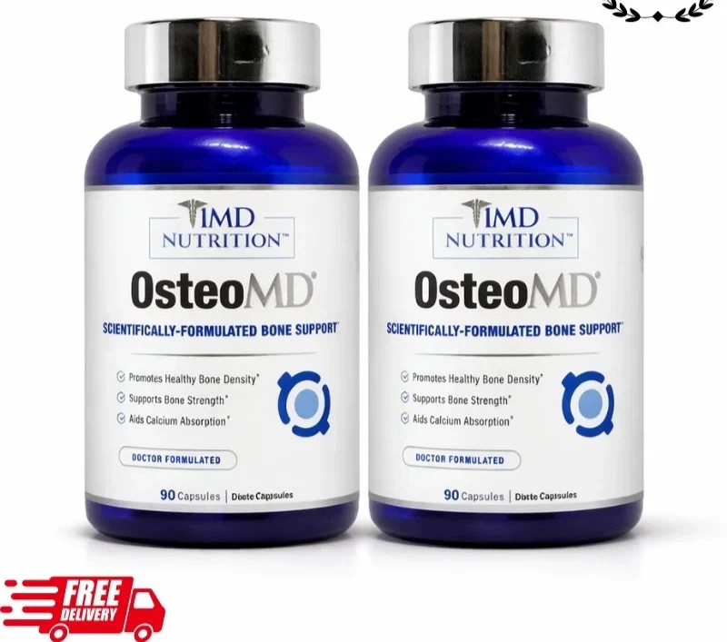 2 Pk 1MD Nutrition OsteoMD Bone Health Support 90 Softgels Exp 12/2027