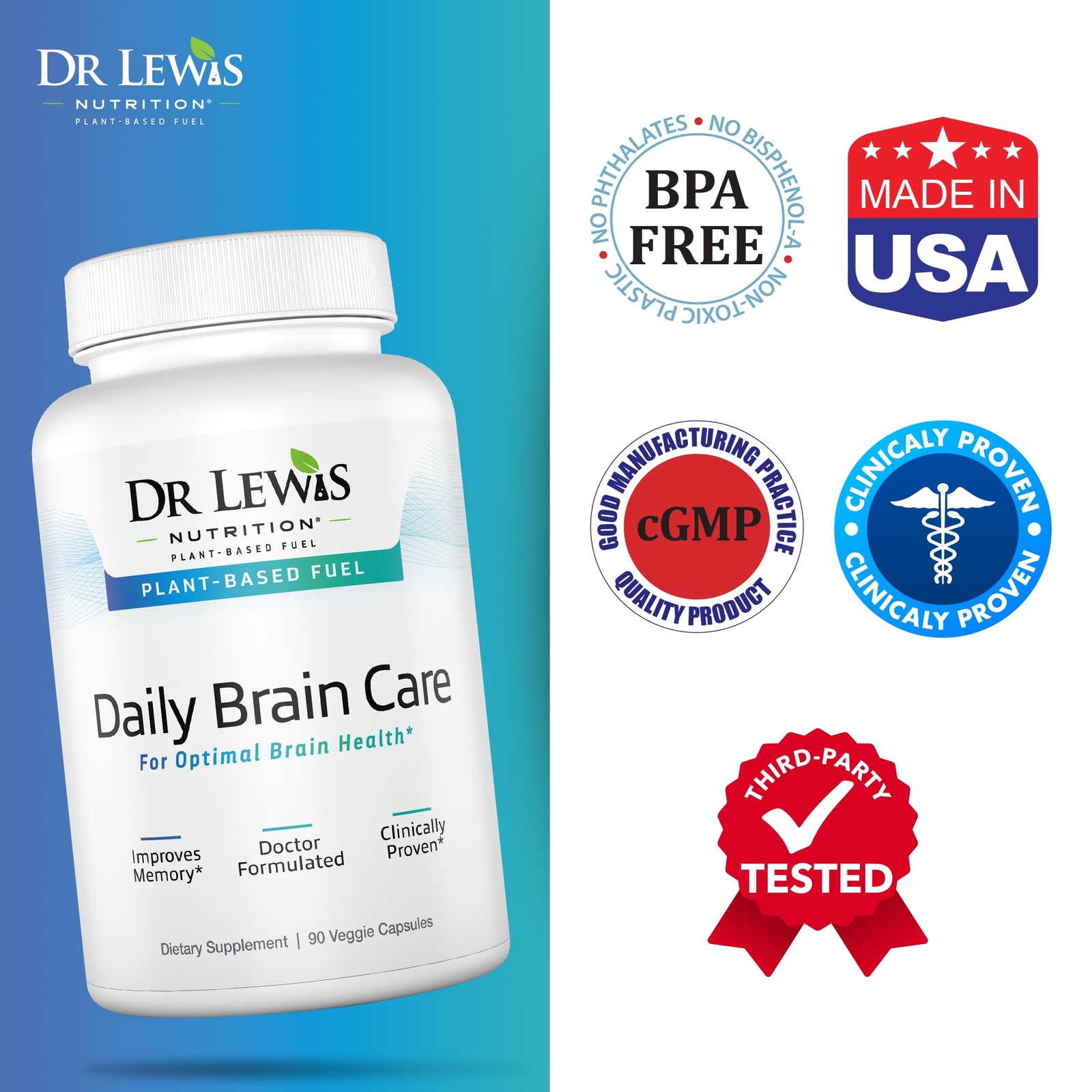 Brain Supplements for Memory and Focus with BiAloe – Plant-Based Daily Brain …