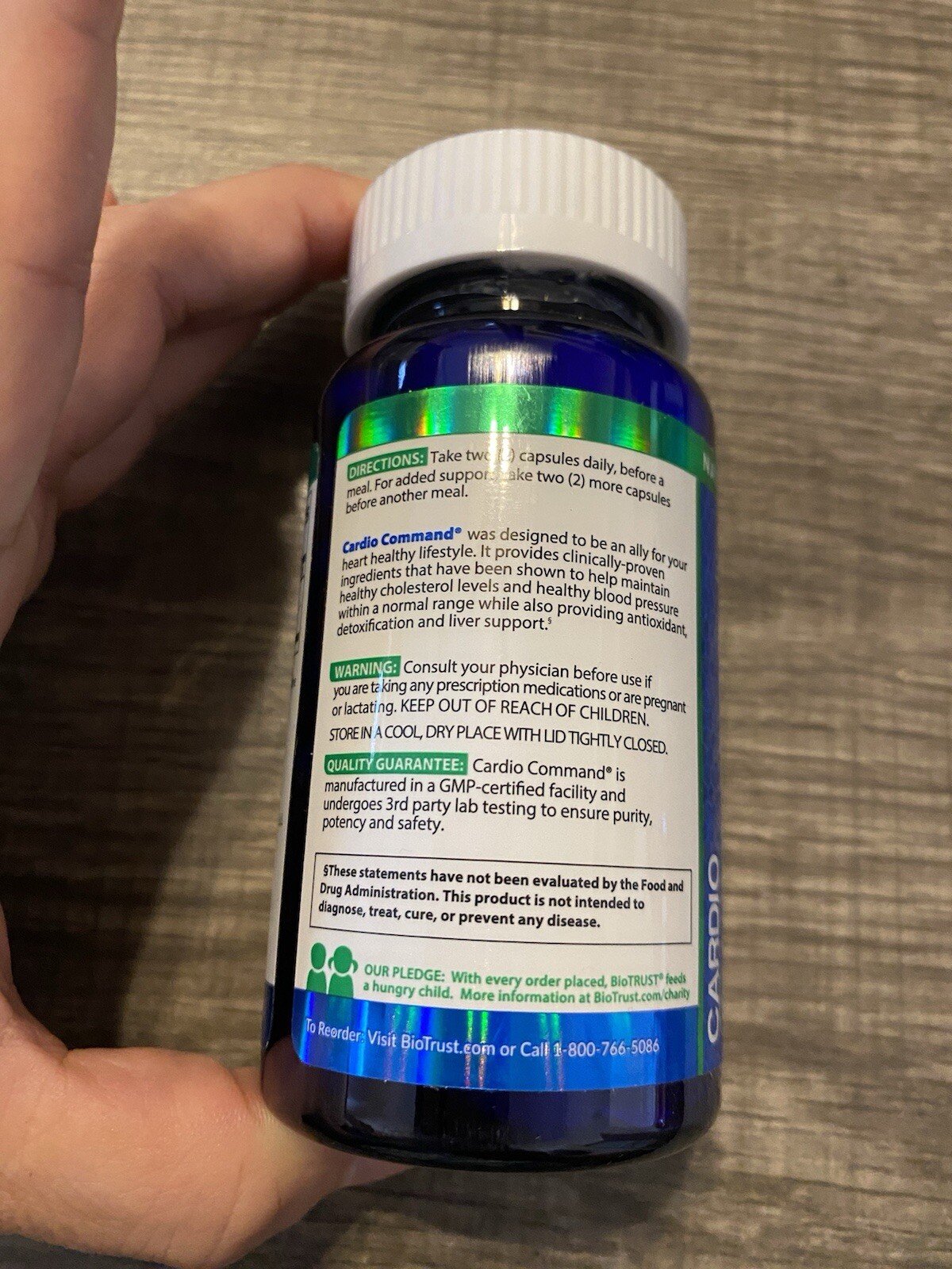 BioTRUST Cholesterol & Blood Pressure Management- 60 Veggie Capsules