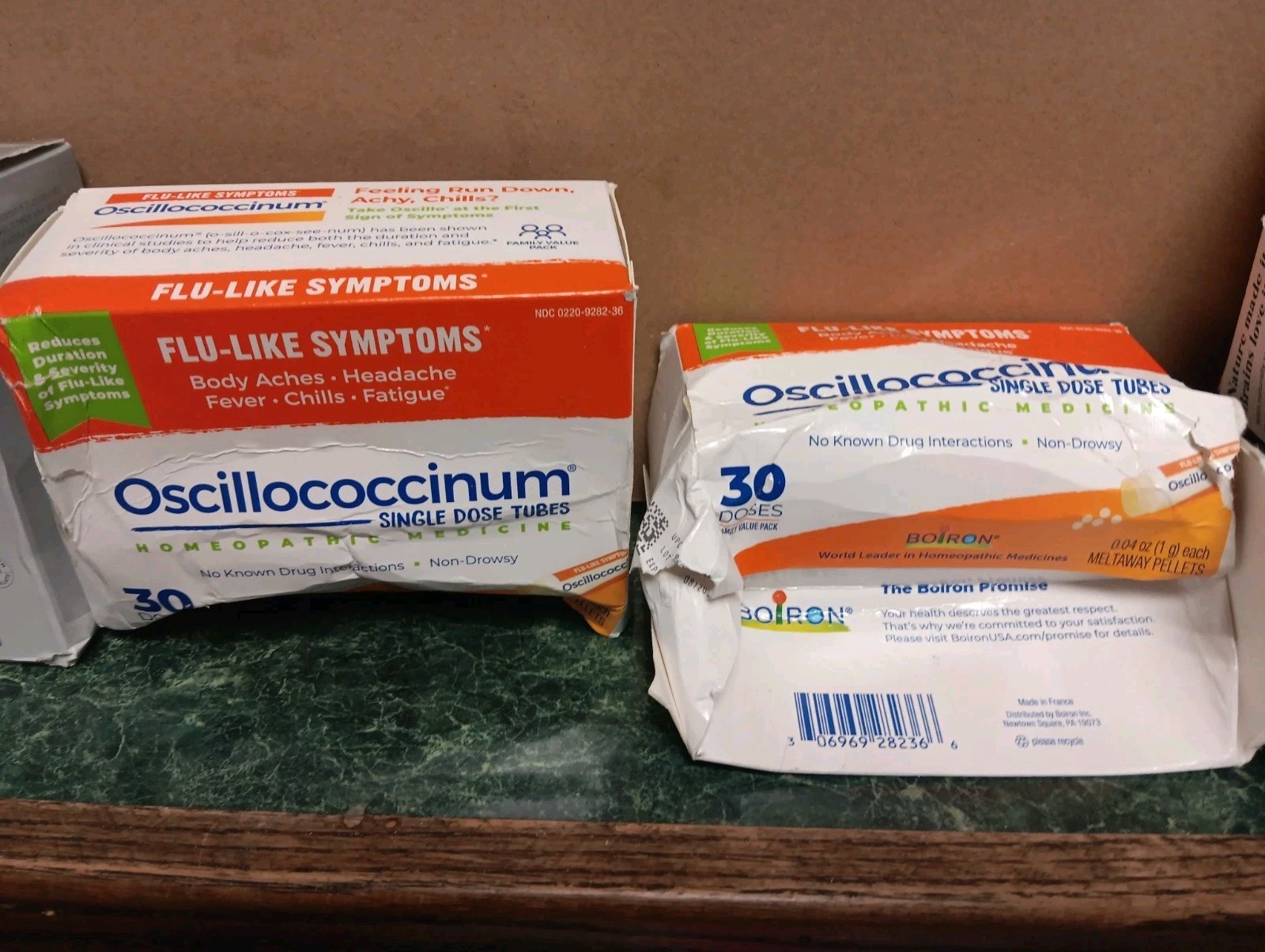 2x Oscillococcinum, Single Dose Tubes Flu-Like Symptoms 30 Doses 8/30