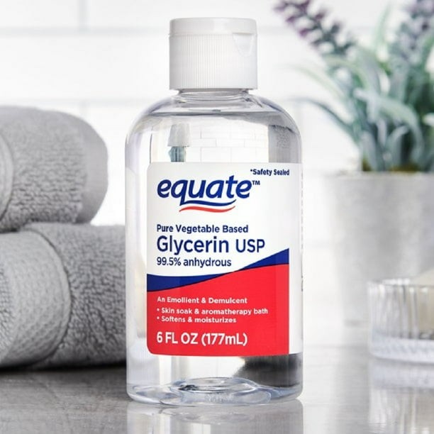 Equate, Pure Vegetable Based Liquid Glycerin Oil USP, Unscented, 6 fl oz