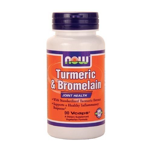 NOW FOODS Turmeric & Bromelain 90 Veg Capsules Exp- 02/2028