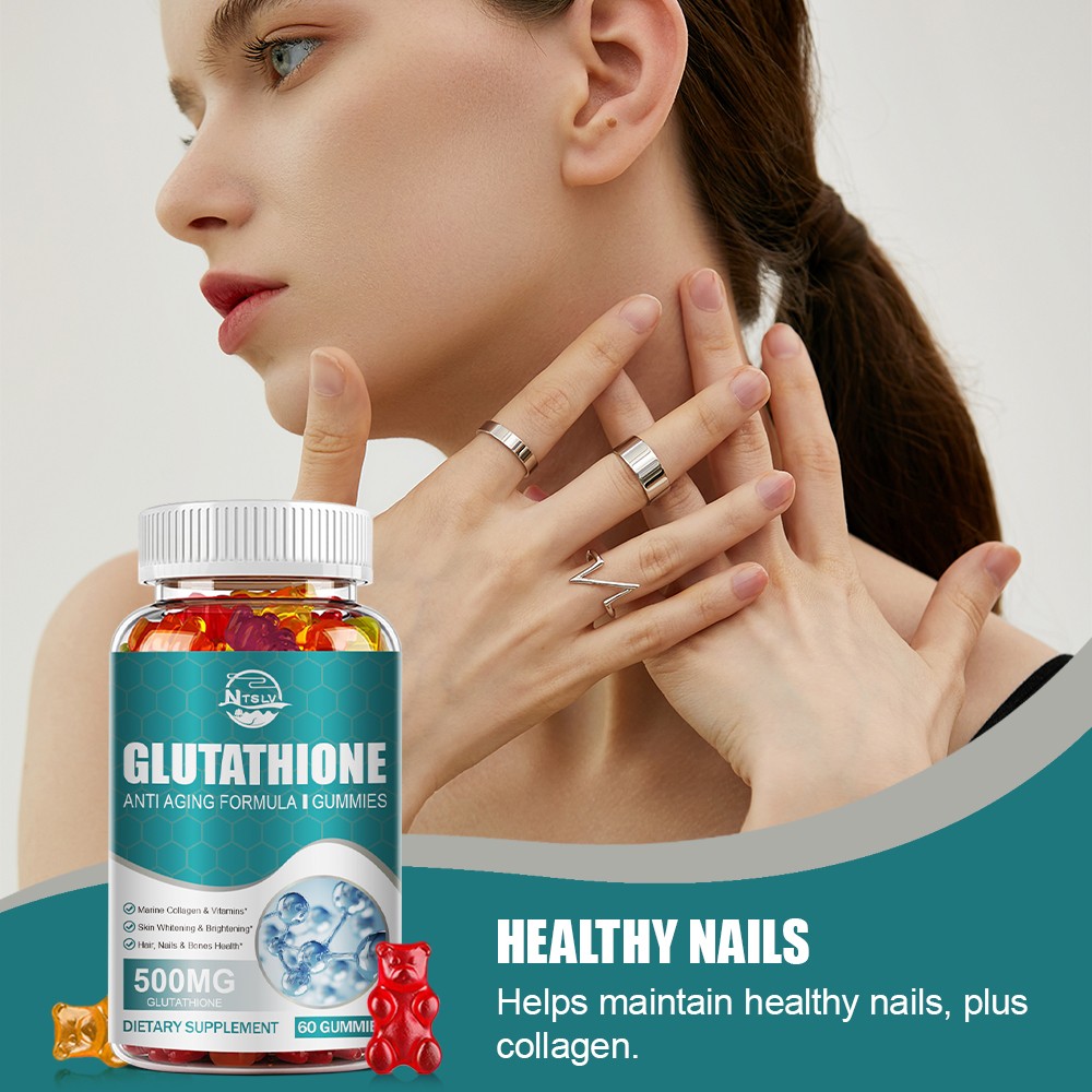 Glutathione 500mg 60 Gummies Skin Radiance Antioxidant Supplement