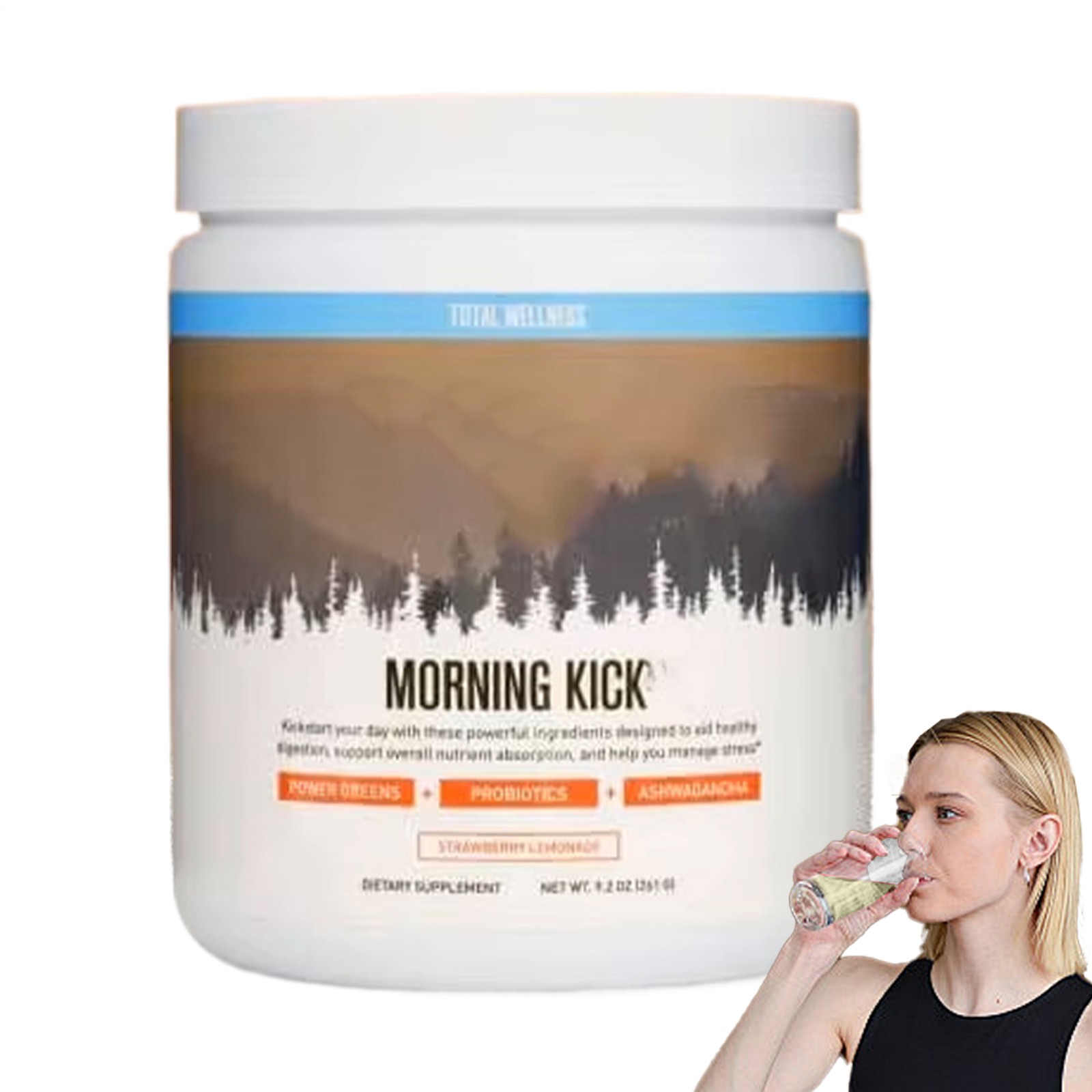 Daily Fiber Fine Powder Provisions Digestion Strawberry Lemonade New 9.1oz.