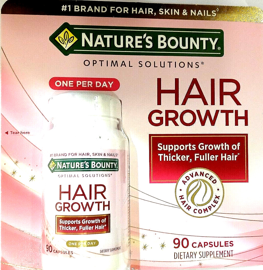 Nature’s Bounty Optimal Solutions ONE PER DAY Hair Growth 90 Caps EXP 06/2025
