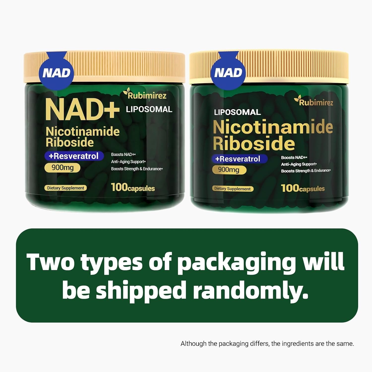 NAD+ Supplement for Anti Aging, Energy, Focus Nicotinamide Riboside Resveratrol