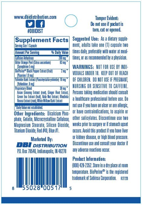 Mini Thin 25/50 Energy Booster 30 Capsules 4 Pack Fast Free Shipping