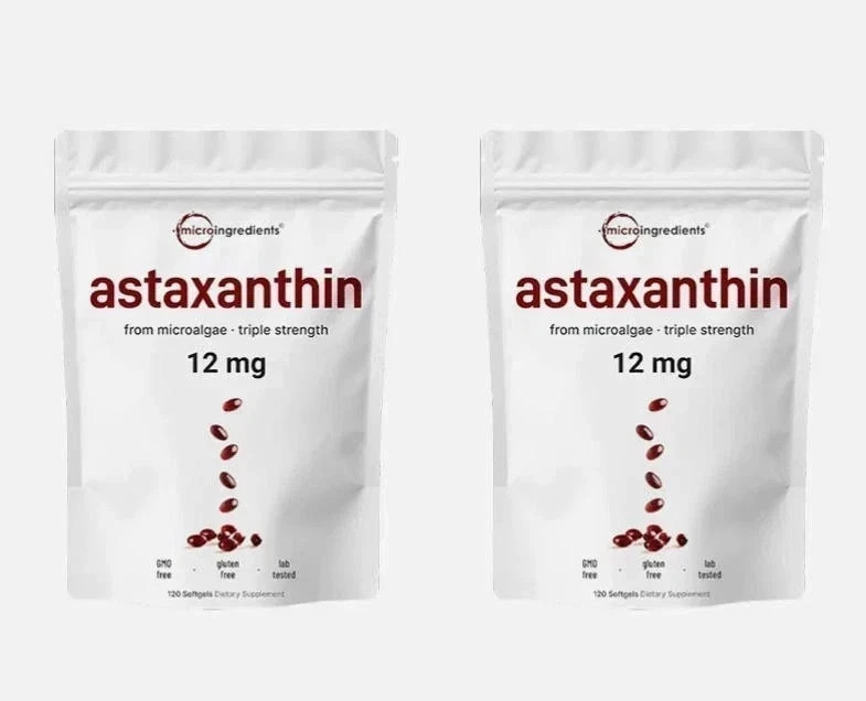 2 Pack | Astaxanthin 12mg, SHIPPING Softgels, 4 Month Supply-latest FREE 120