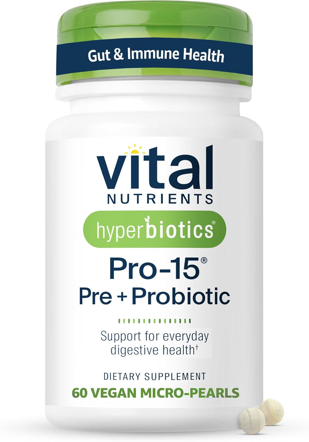 Hyperbiotics Vital Nutrients Pro-15 Prebiotics and Probiotics for Women and Men