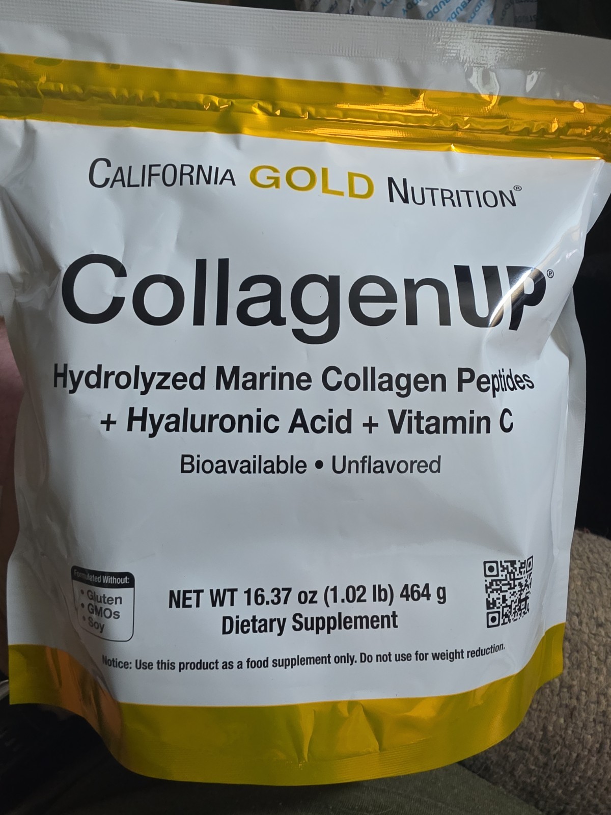 California Gold Nutrition Hyaluronic Acid Unflavored Dietary Supplement 16.37 oz