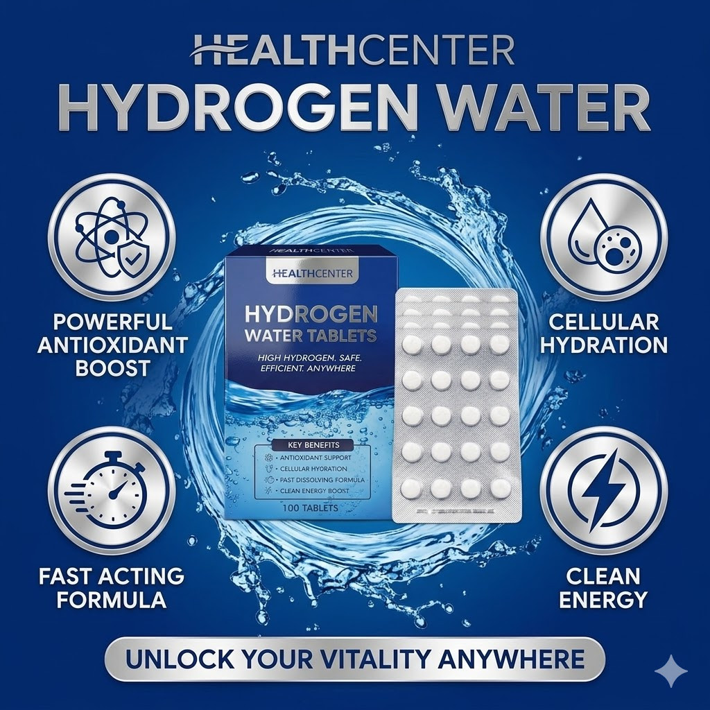 100ct Molecular Hydrogen H2 Tablets Fast Dissolve Magnesium Energy