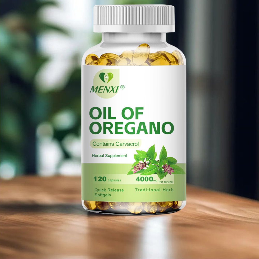 120pcs Oil of Oregano – with Carvacrol Olive Non-GMO Oil- Natural Immune Support