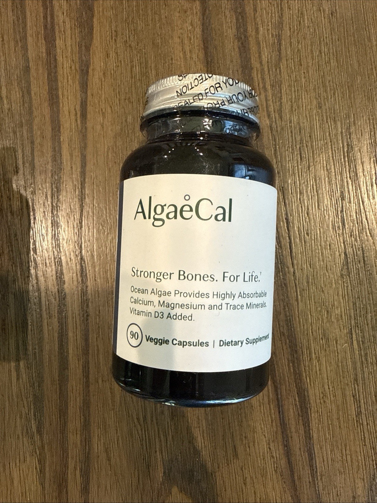 AlgaeCal Stronger Bones For Life Plant Based Calcium 90 Capsules EXP 05/2028