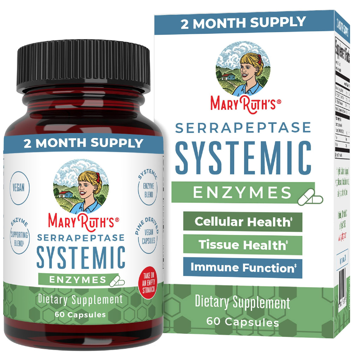 Maryruth’S Maryruth Organics Serrapeptase Enzymes Capsules Up To 2 Month Supply