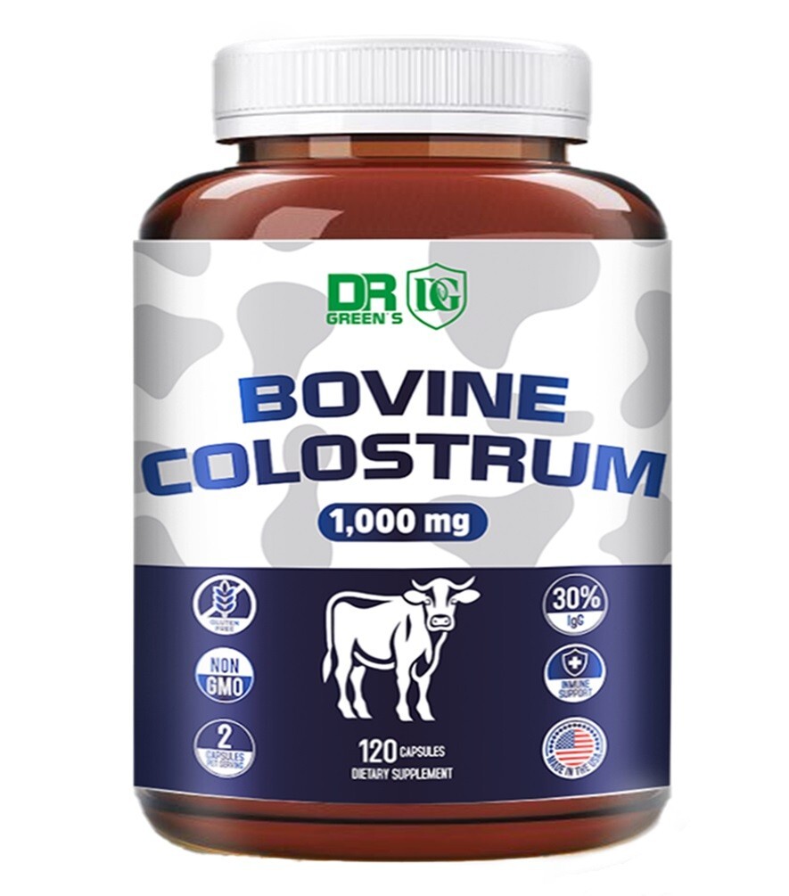 COLOSTRUM BOVINE 1000 mg- Immune System Support Gut Health 240 Caps made USA