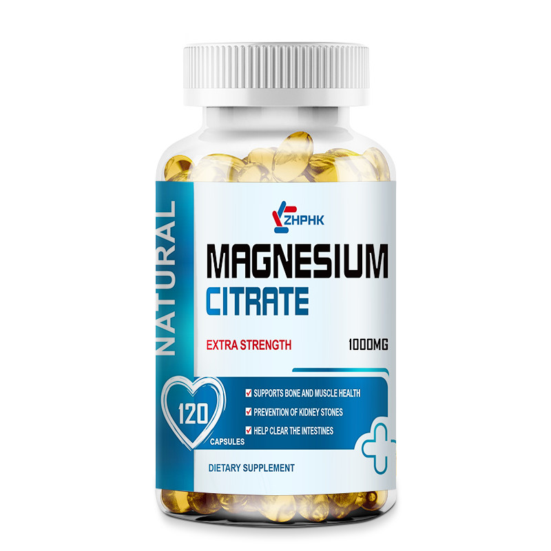 Magnesium Citrate 1000mg per Serving – 120/240/480 Vegetarian Capsules (Provide