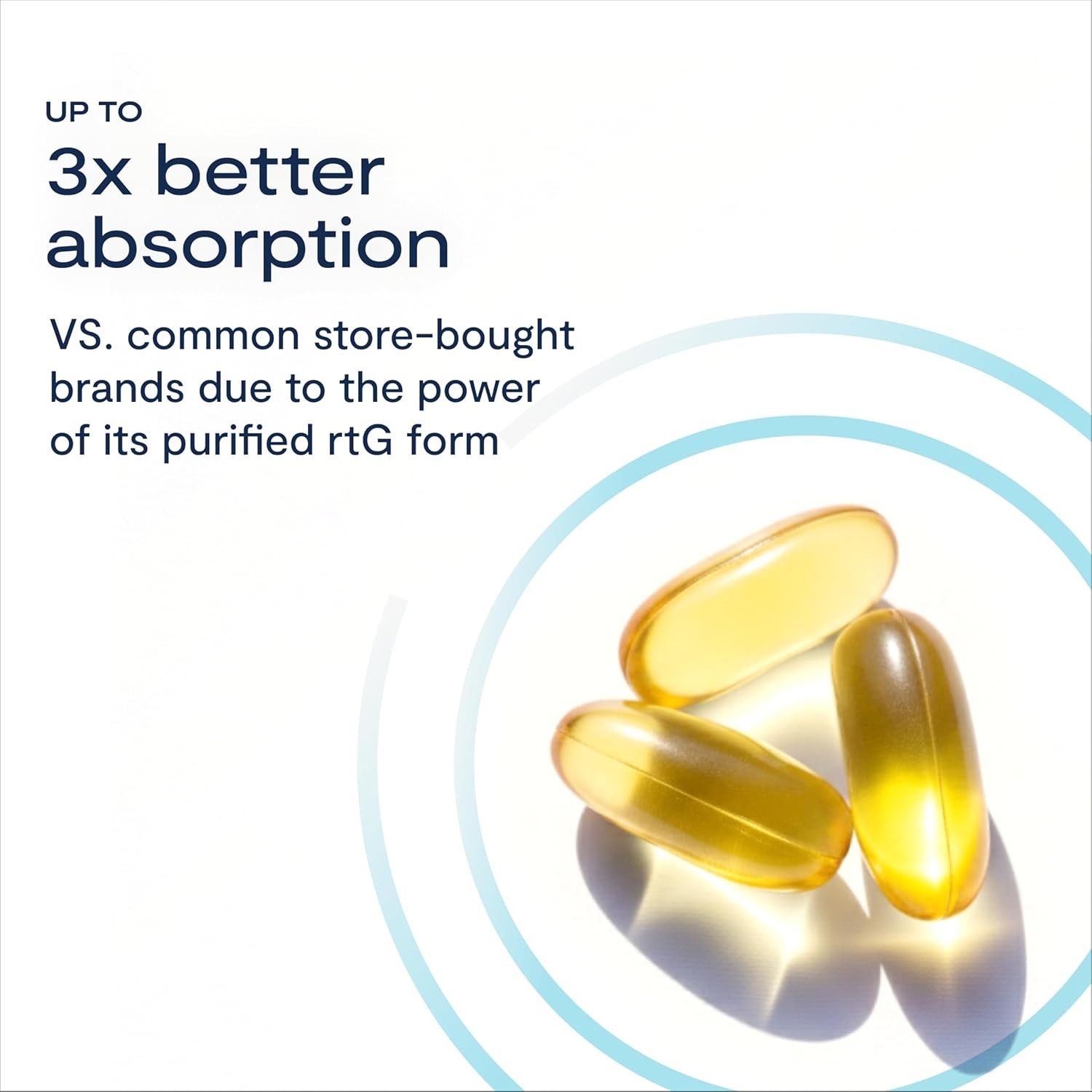 PRN De3 Omega Benefits 120 Softgels Daily Care Bottle