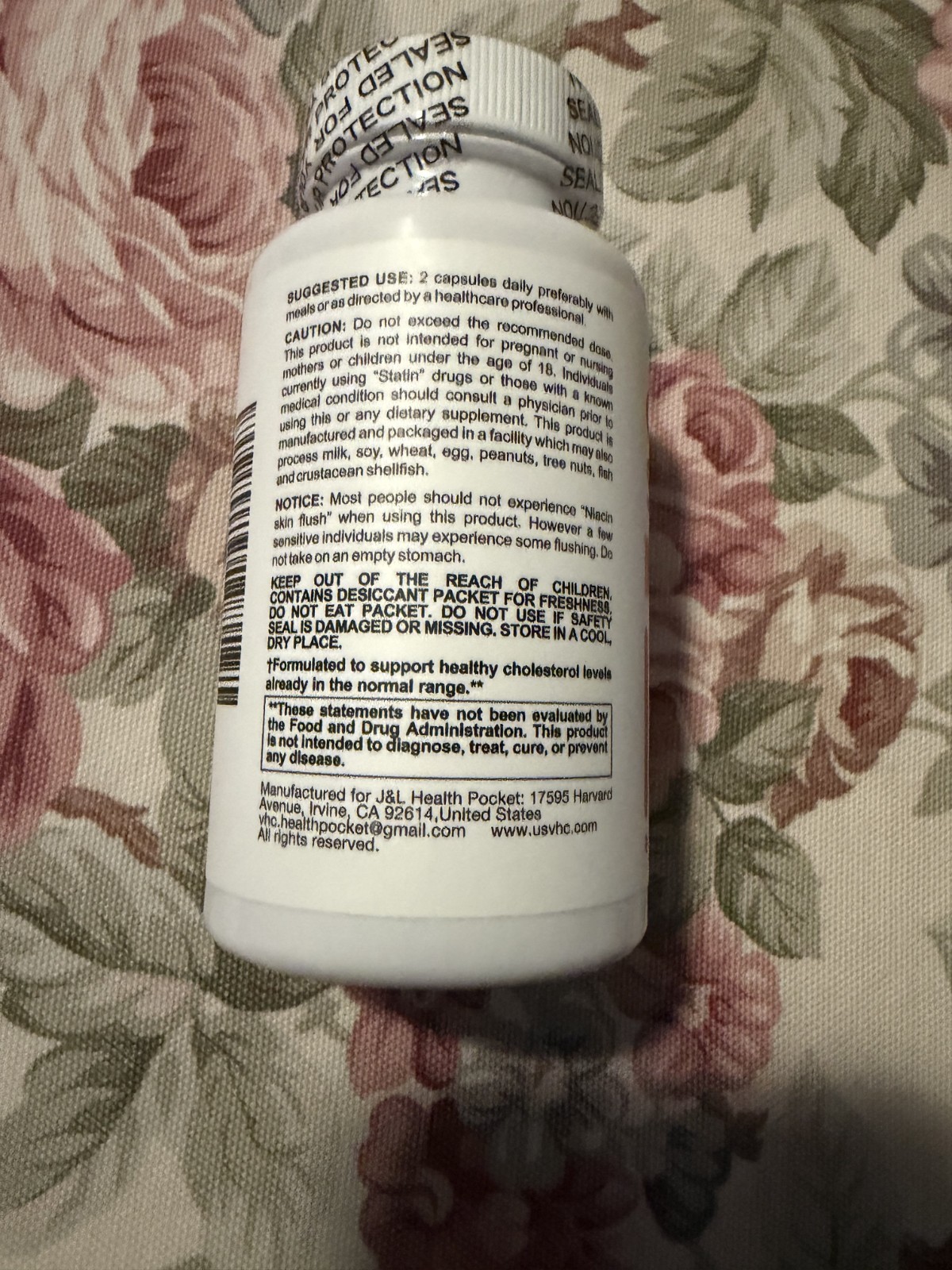 VHC Choless Support Pro Health Cholesterol Lipid Management Made in USA GMP