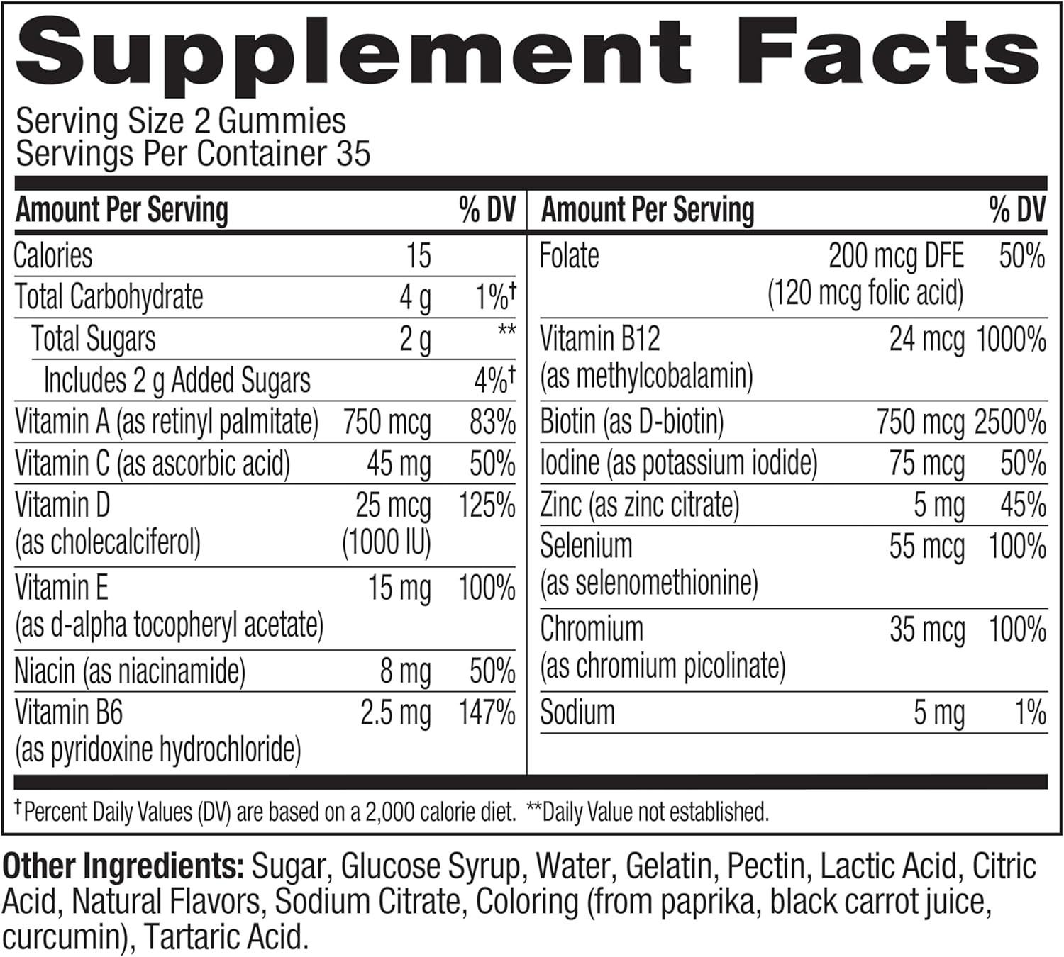 Olly Teen Girl Multi Gummy, Healthy Skin and Immune Support, 15 Essential Vitami