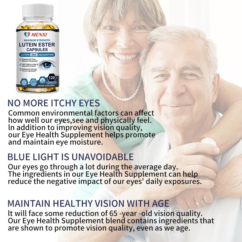 2Packs Eye Vitamins Lutein,Zeaxanthin,Relief Eye Strain,Vision Health,Supplement