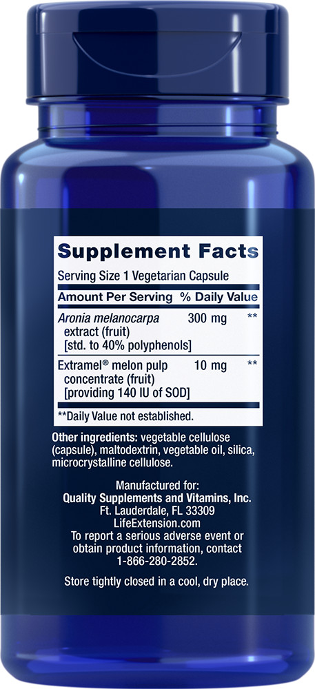 Life Extension SOD (Superoxide Dismutase) Booster, 30 caps SOD 140IU