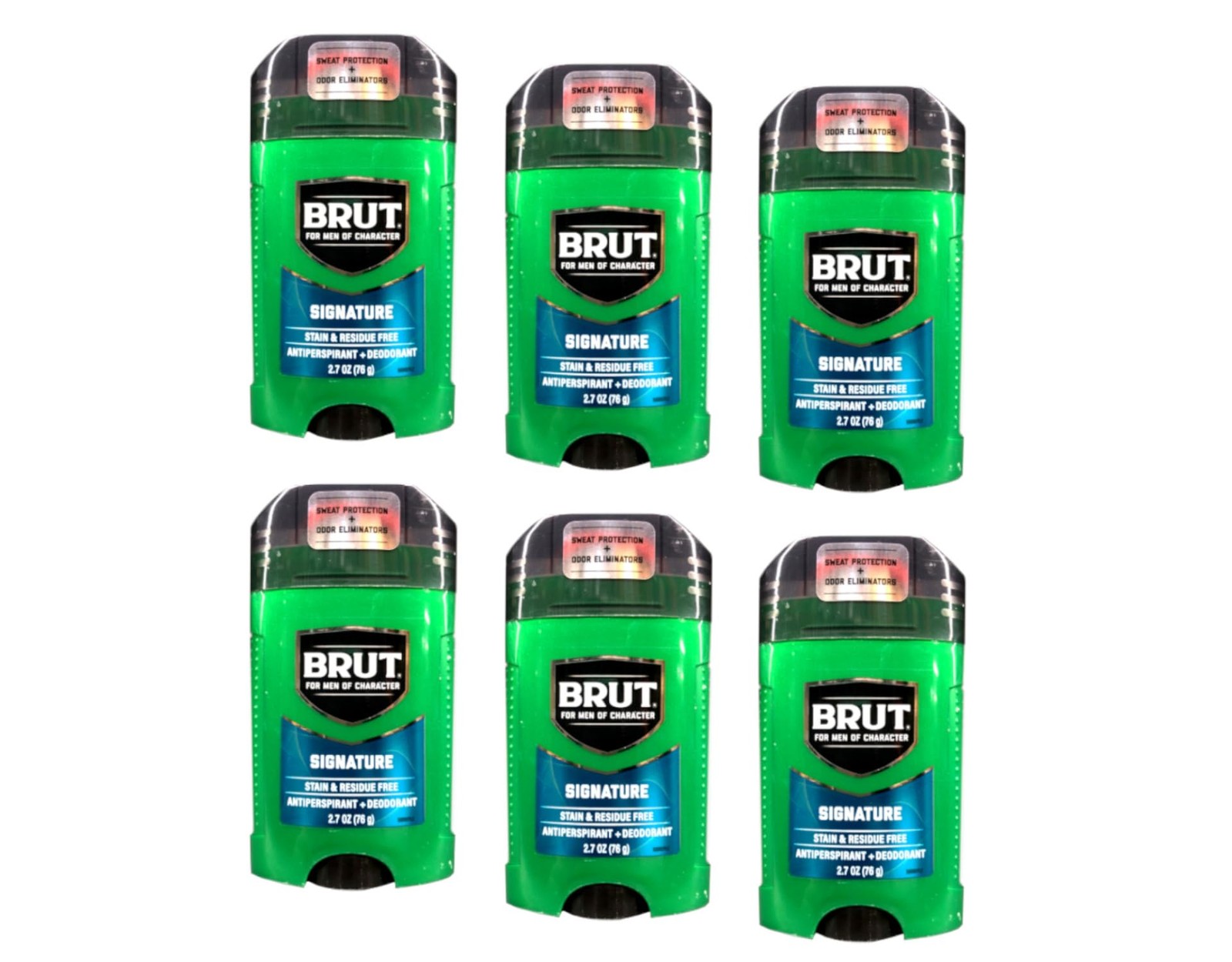 Brut Signature Antiperspirant + Deodorant 2.7 Ounce (Pack 2 of 6)