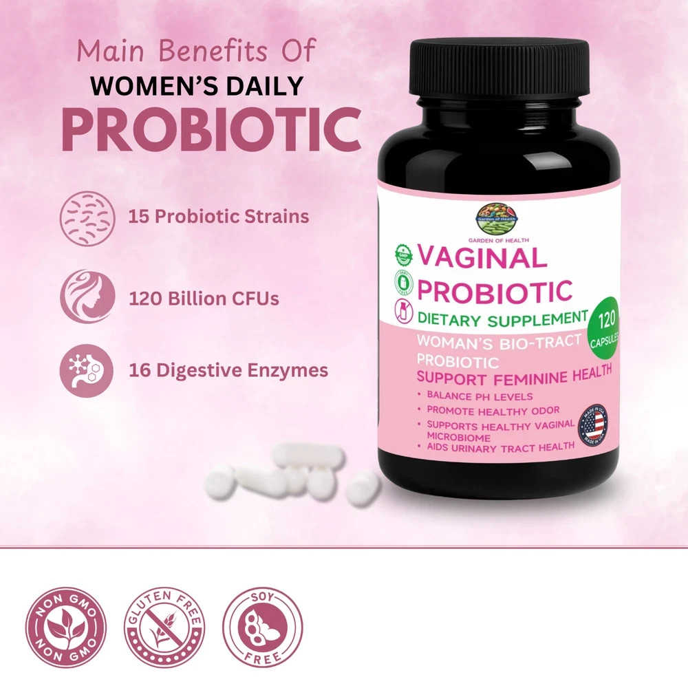 Garden Of Health Women Vaginnal Probiotic pH Balaance Feminine Care 120 Capsules