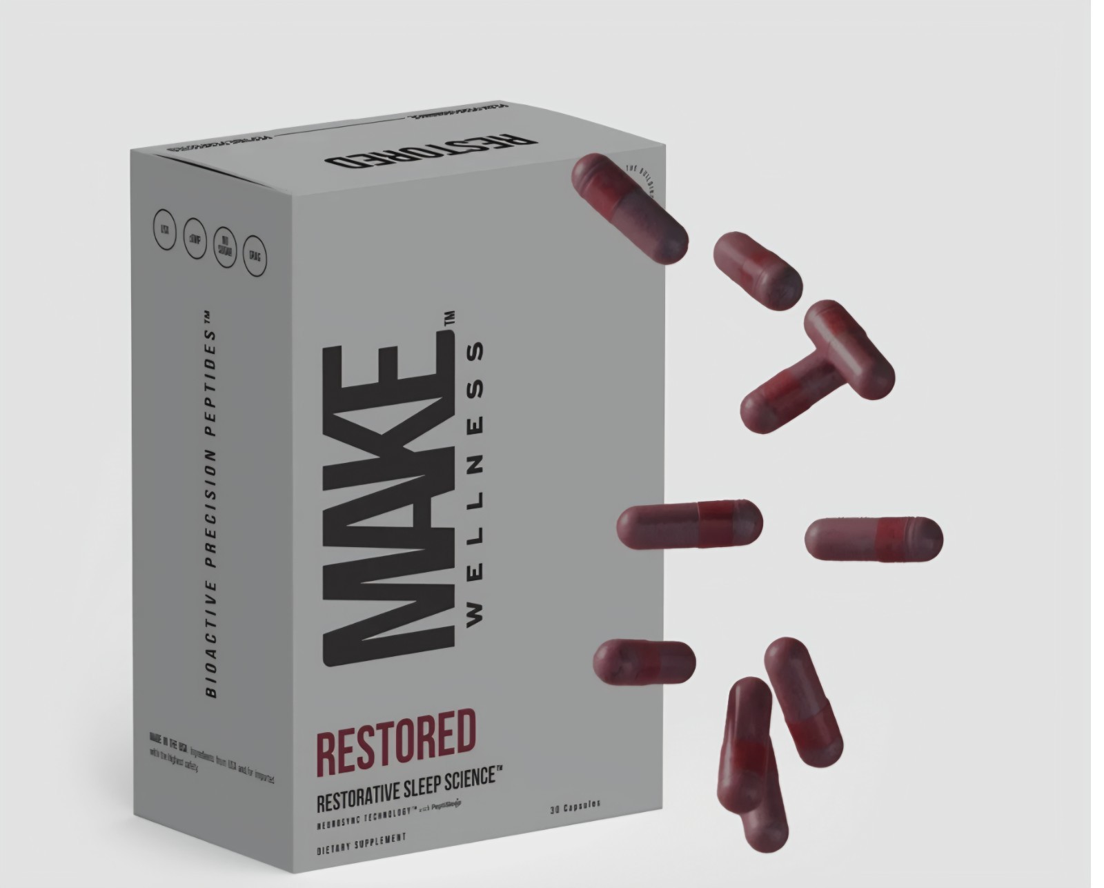 Make Wellness Restored Restorative Sleep Science Dietary Supplement 22 Capsules