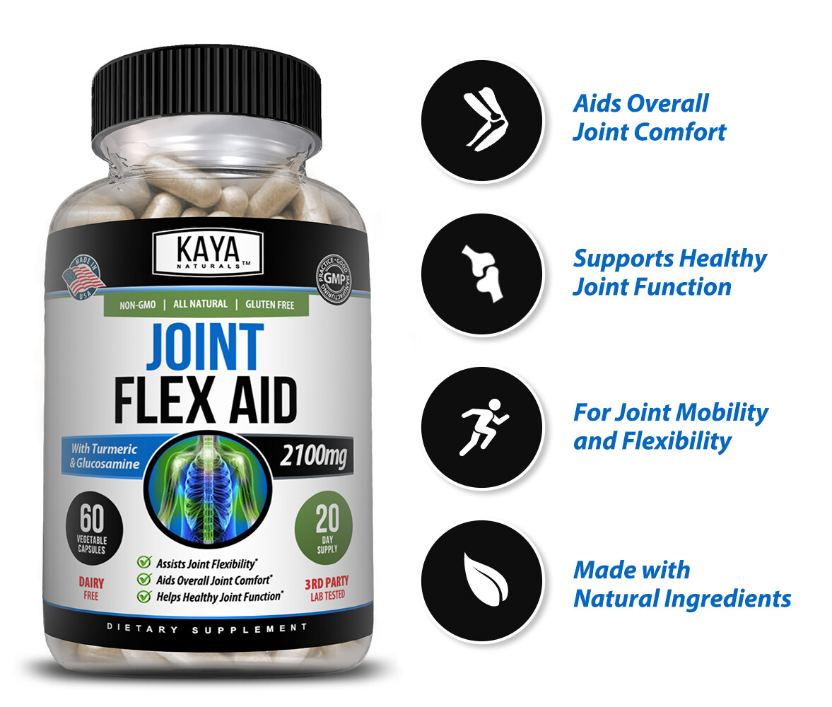 Triple Strength Pain Relief Supplement, Joint Support Glucosamine, Turmeric, MSM