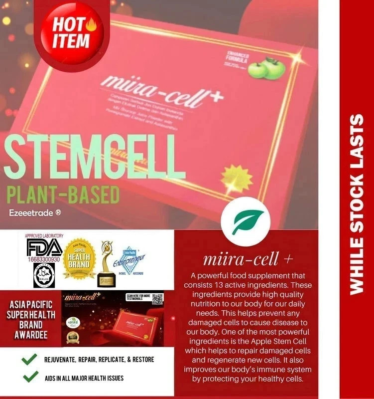 Miira-cell+ Revoobit Stem Cell Anti Aging Supplement 24 Sachet