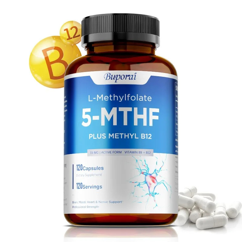 L-Methylfolate 5-MTHF 120pcs – Balanced Mood, Support Brain and Heart Health