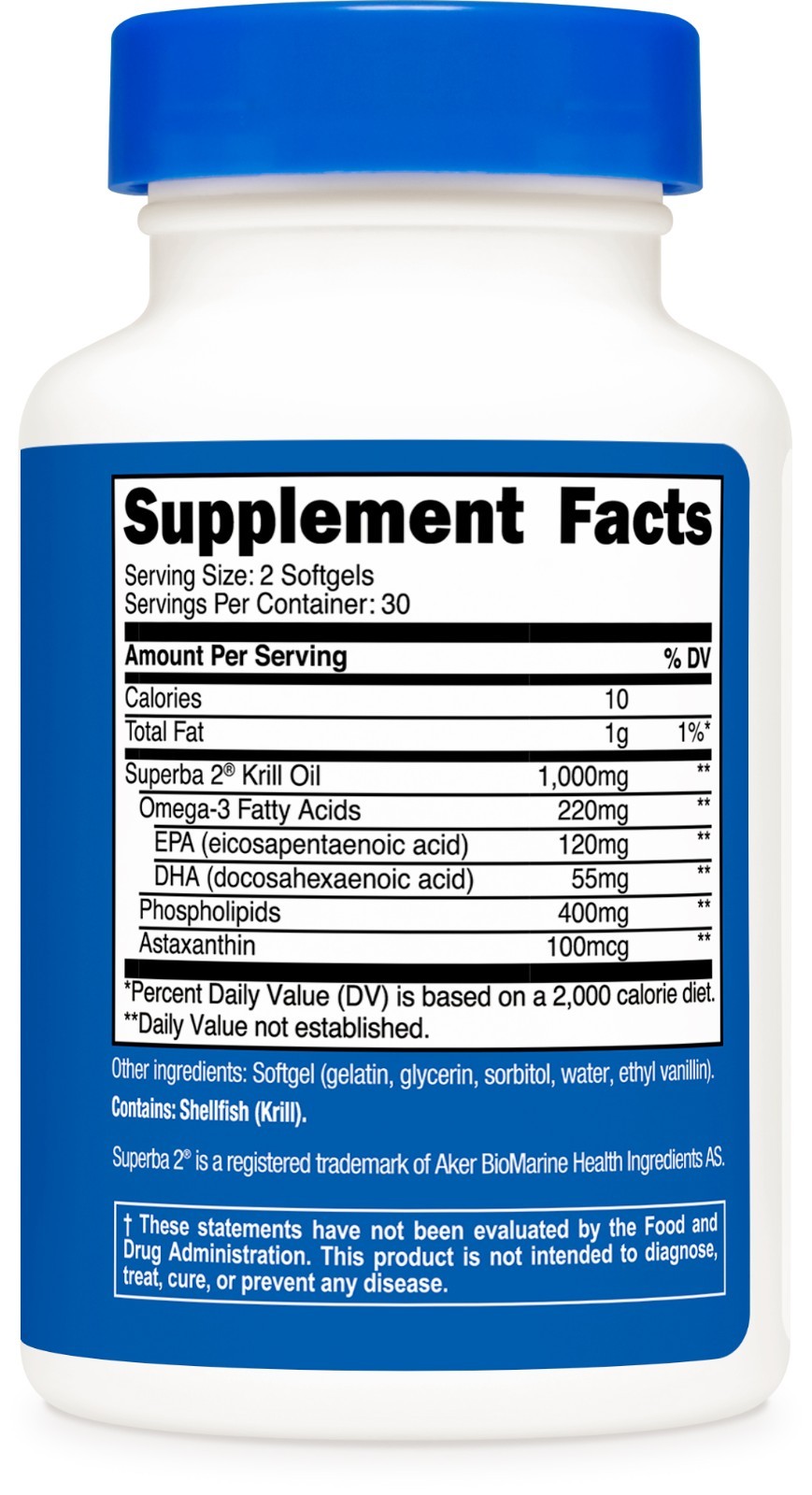 Nutricost Krill Oil 1000mg, 60 Softgels – Omega-3 EPA-DHA with Superbakrill