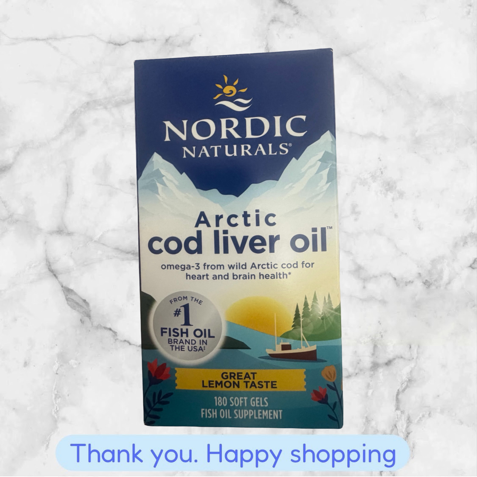 Nordic Naturals Arctic CLO – All Natural Cod Liver Oil Soft Gels Lemon 180ct NEW