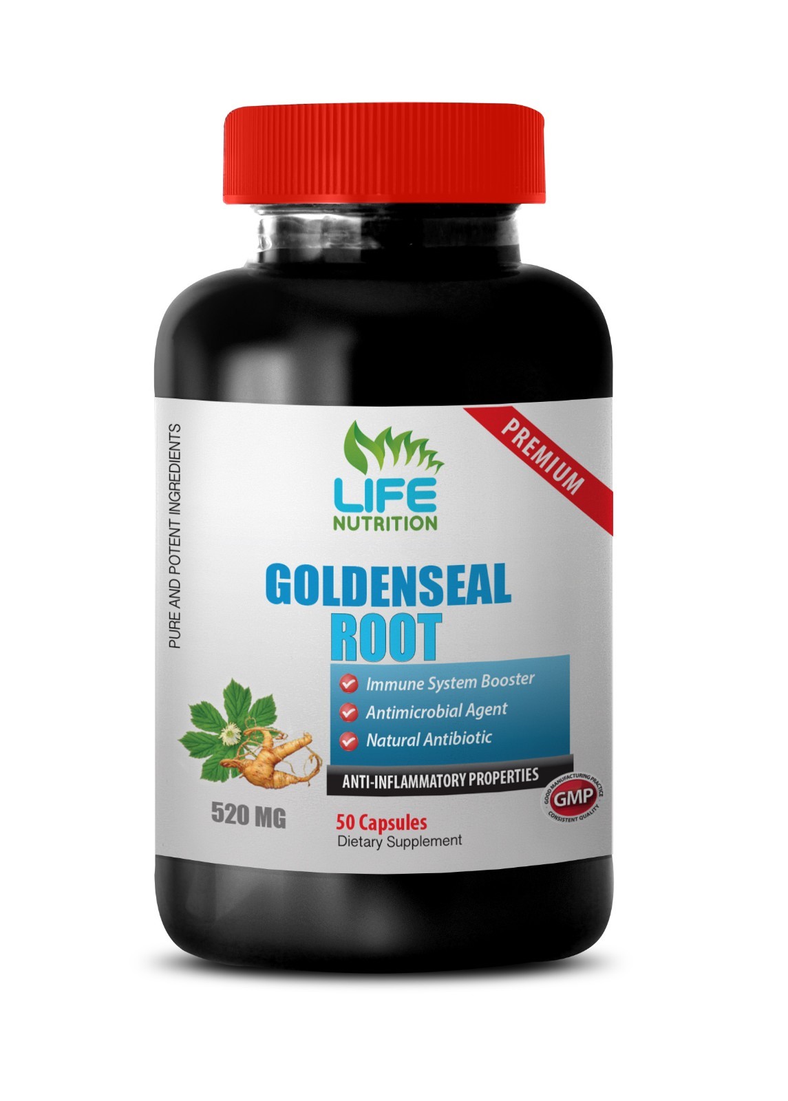 immune boosting – Goldenseal Root Extract 520mg – natural alkaloid herbs 1B