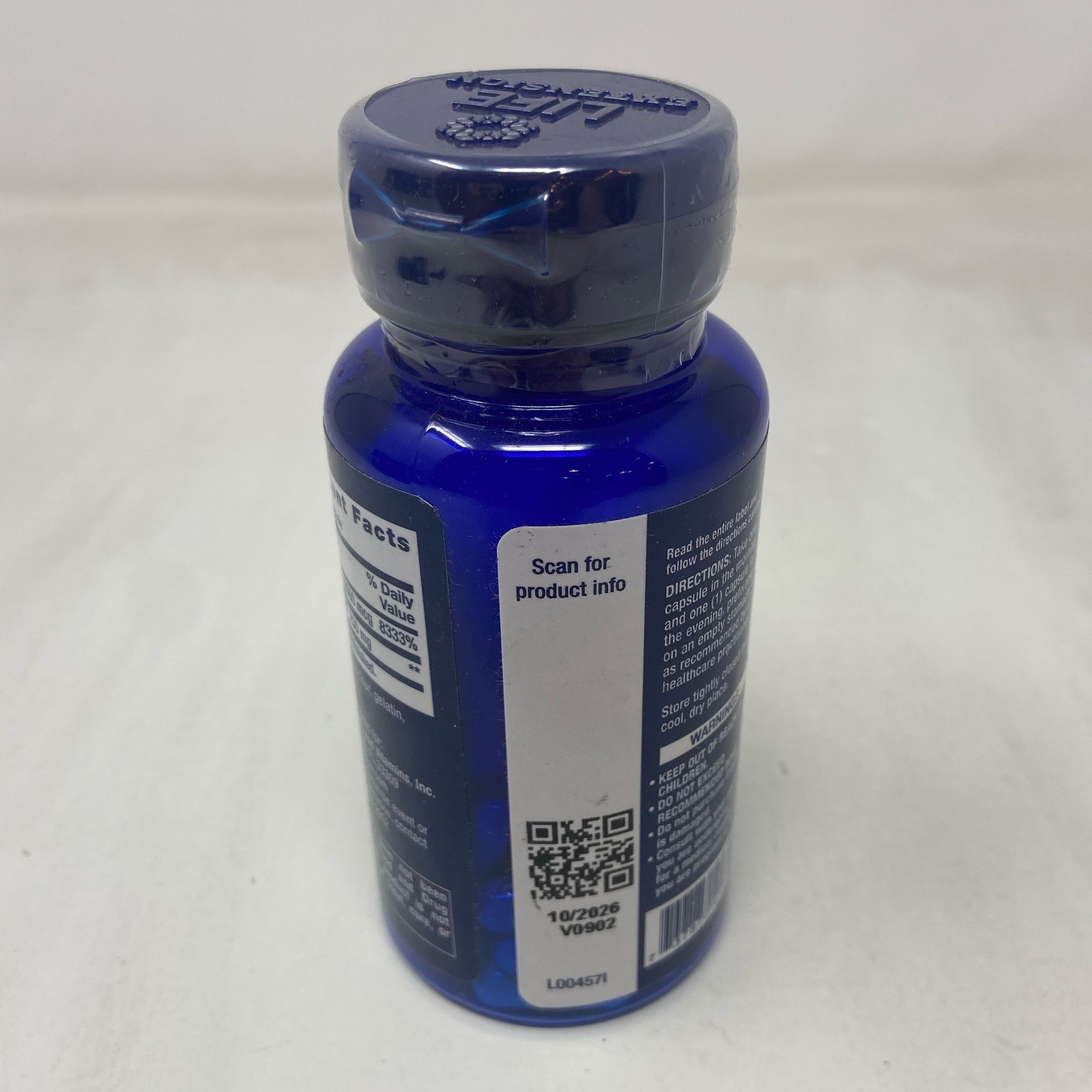 Life Extension Alpha-Lipoic Acid + Biotin, Blue, 60 Capsules